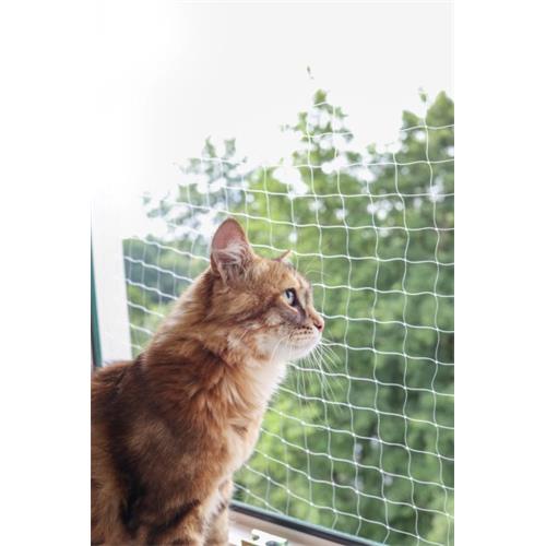 Síť pro kočky bílá, oko 3×3 cm - 4×3 m Síť pro kočky bílá 3×3 cm oko.