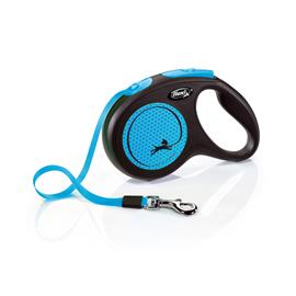 Vodítko Flexi Neon pásek, modrá