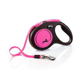 Vodítko Flexi Neon pásek, růžová