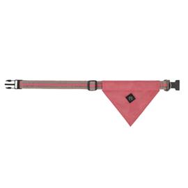 Nylonový obojek QHP pro psa s šátkem, růžový - L Obojek pro psy QHP Flamingo L