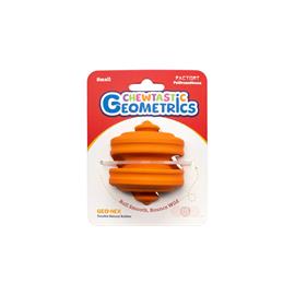 Hračka pro psy Chewtastic Geometrics Geo-Hex, oranžová, 6 cm Hračka pro psy Chewtastic Geometrics Geo-Hex, oranžová, 6 cm