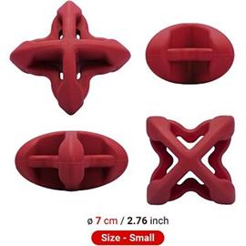 Hračka pro psy Chewtastic Geometrics Geo-AstroRolly, červená, 7 cm Hračka pro psy Chewtastic Geometrics Geo-AstroRolly, červená, 7 cm