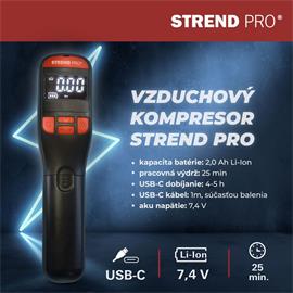 Kompresor Strend Pro K25, ruční, 10 bar, LED světlo Kompresor Strend Pro K25, ruční, 10 bar, LED světlo