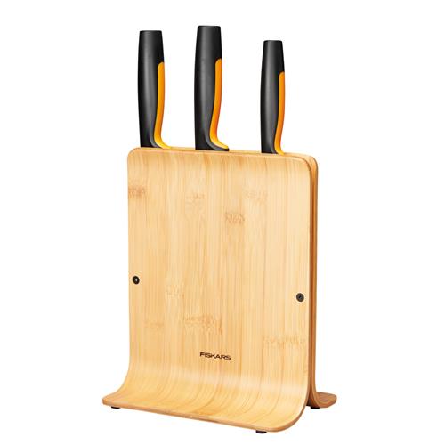 Bambusový blok se třemi noži Fiskars Functional Form 1057553 Bambusový blok se třemi noži Fiskars Functional Form 1057553