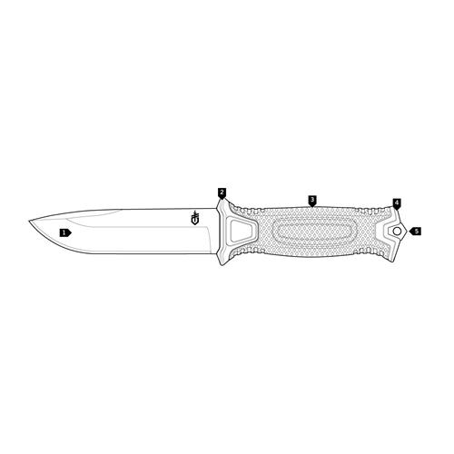Nůž Gerber StrongArm Fixed, černý Nůž Gerber StrongArm Fixed, černý