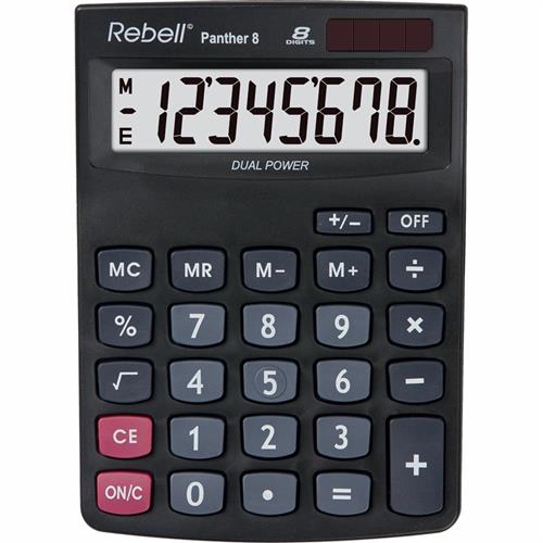 Kalkulátor stolní REBELL Panther 8 Kalkulátor stolní REBELL Panther 8