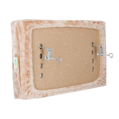 Odpočívadlo pro kočky na parapet, béžové 56×36×7 cm Odpočívadlo pro kočky na parapet 56x36x7 cm - uchycení na spodní části.