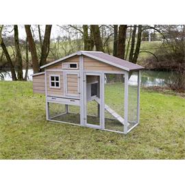 Kurník pro 5 slepic s výběhem Coop Bonny, 181×65×118 cm Kurník pro slepice s výběhem Bonny, 181x65x118 cm.