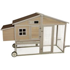 Kurník pro 5 slepic s výběhem Coop Bonny, 181×65×118 cm Kurník včetně koleček - Set koleček - není součástí kurníku, lze dokoupit samostatně.