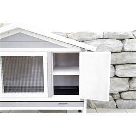 Zateplená králíkárna Superior šedá 130×66×110 cm Kotec pro králíky zateplený Superior 130x66x110 cm.