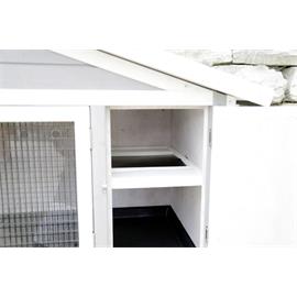 Zateplená králíkárna Superior šedá 130×66×110 cm Kotec pro králíky zateplený Superior 130x66x110 cm - uložení topné desky.