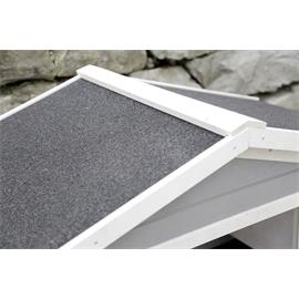 Zateplená králíkárna Superior šedá 130×66×110 cm Kotec pro králíky zateplený Superior 130x66x110 cm - střecha.