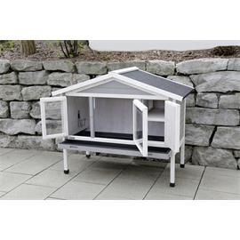 Zateplená králíkárna Superior šedá 130×66×110 cm Kotec pro králíky zateplený Superior 130x66x110 cm.