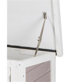 Dřevěná králíkárna bílá Freddy 116×45×62 cm Kotec pro králíky dřevo Freddy, bílý 116×45×62 cm.