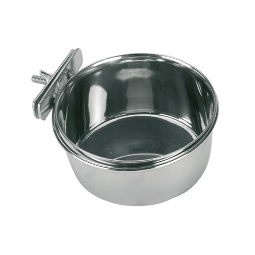 Nerezová miska, šroubová - 300 ml Miska nerezová na klec 300 ml.
