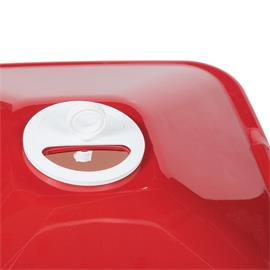 Čtvercová napáječka Kubic, červeno-bílá, 30 l Napáječka čtvercová Kubic červeno-bílá, 30 l.