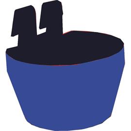 Plastová závěsná miska na klec Gaun, 300 ml