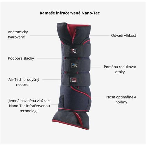 Kamaše Premier-Equine Nano-Tec Infrared, černé - vel. L Kamaše Premier-Equine Nano-Tec Infrared, vel. L