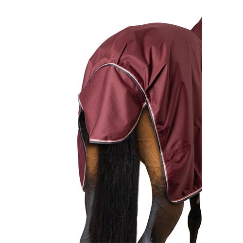 Nepromokavá deka s krkem Horze Glasgow, vínová - vel. 145/195 cm Deka Horze Glasgow s krkem, vínová, 145 cm