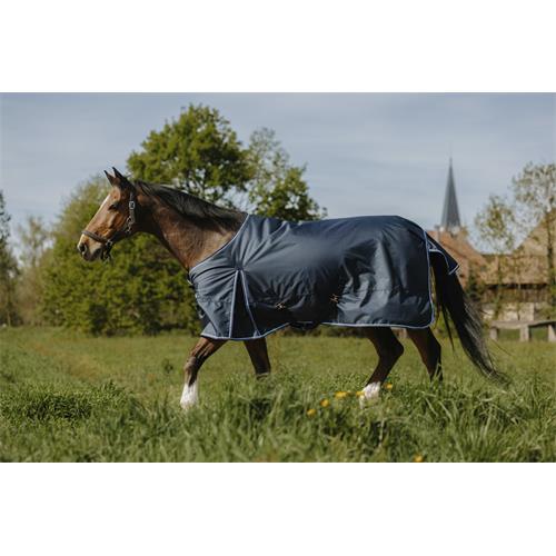 Nepromokavá deka Riding World Eco 220 g, modrá - vel. 145/195 cm Deka nepr. Riding World ECO 1200 D, 220g, modrá, 145 cm