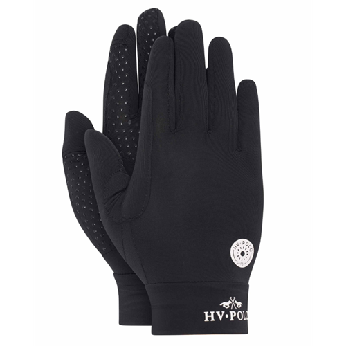 Jezdecké rukavice HV Polo Suzy, černé - vel. S/M Rukavice HV Polo Suzy, černé, S/M