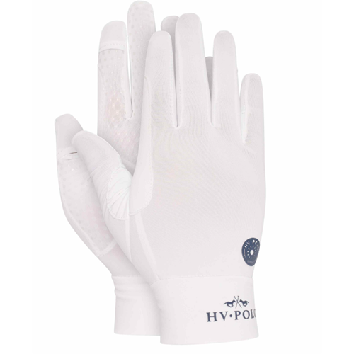 Jezdecké rukavice HV Polo Suzy, bílé - vel. S/M Rukavice HV Polo Suzy, bílé, S/M