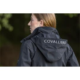Dámský kabát Covalliero S/S 2025, černý - vel. XL Kabát dámský Covalliero SS 2025, černý, vel. XL