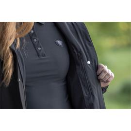 Dámský kabát Covalliero S/S 2025, černý - vel. XL Kabát dámský Covalliero SS 2025, černý, vel. XL