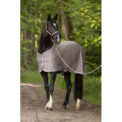 Síťovaná deka proti hmyzu na koně Covalliero S/S 2025, krémová - vel. 135/185 Síťová deka Covalliero SS 2025, beige, 135 cm