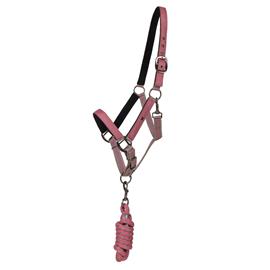 Ohlávkový set QHP S/S 2025 Flamingo, růžový