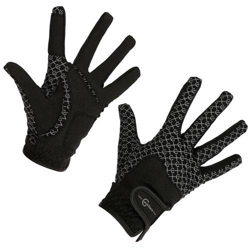 Jezdecké rukavice Covalliero Reflective, černé - vel. XL Rukavice Reflex Covalliero, černé vel. XL