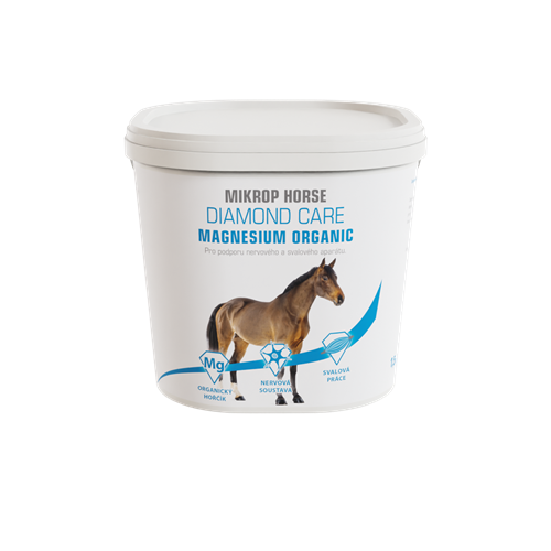 Doplněk pro koně Mikrop Horse Diamond Care Magnesium Organic, 1,5 kg Doplněk pro koně Mikrop Horse Diamond Care Magnesium Organic, 1,5 kg