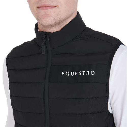 Pánská vesta Equestro Technical, černá - vel. L Vesta pánská Equestro Technical, černá, vel. L