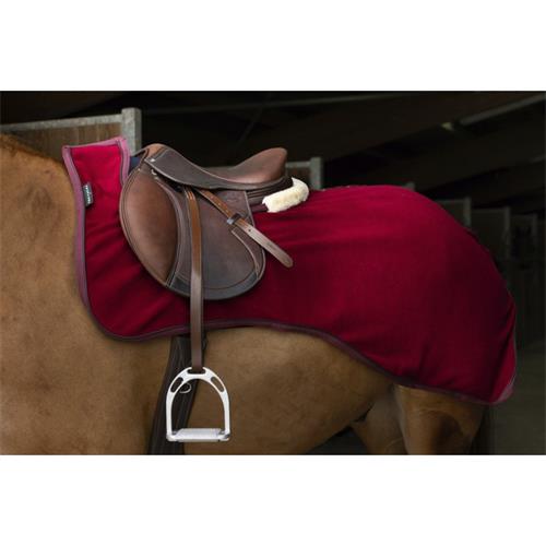 Bederní fleecová deka EquiThéme Teddy, vínová - vel. 140 cm Deka bederní fleece Equitheme Teddy, vínová, 140 cm