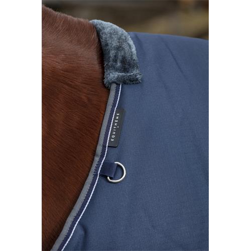 Nepromokavá deka Equitheme Tyrex 600D, 150g, modrá - vel. 150/198 cm Deka Equithéme Tyrex 600D, 150g, modrá, vel. 150 cm