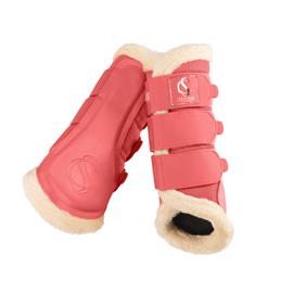 Kamaše Eskadron Sports Mesh Fauxfur S/S 25, korálové, Full