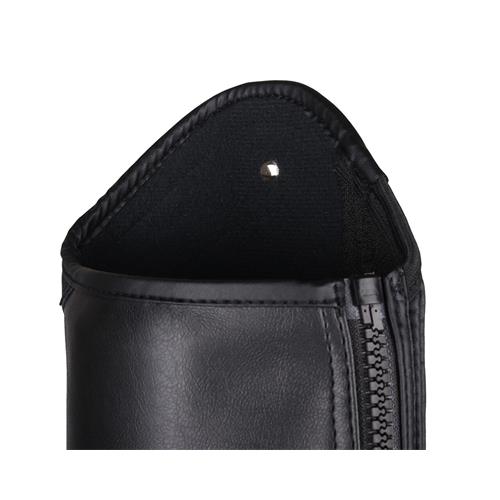 Kožené minichapsy QHP Shimmer, černé - vel. M Minichaps QHP Shimmer Standard, černé, M