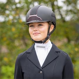 Jezdecký plastron QHP Miyah, bílo-stříbrný Jezdecký plastron QHP Miyah, bílo-stříbrný