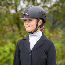 Jezdecký plastron QHP Miyah, bílo-stříbrný Jezdecký plastron QHP Miyah, bílo-stříbrný