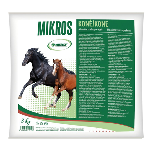 Doplněk pro koně Mikros VDK, 3 kg Doplněk pro koně Mikros VDK, 3 kg