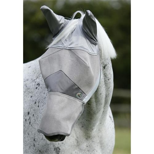 Maska proti hmyzu Premier Equine Buster Xtra, stříbrná - vel. X-Full Maska Premier Buster Xtra, stříbrná, vel. X-Full
