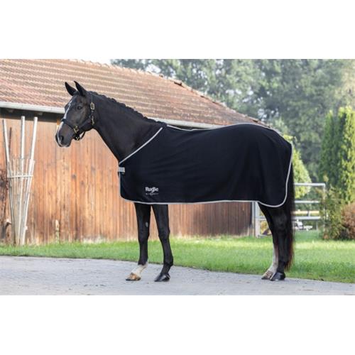Odpocovací deka Covalliero RugBe Economic, černá - 135/185 cm Deka odpoc. Rugbe Economic, černá, vel. 135cm