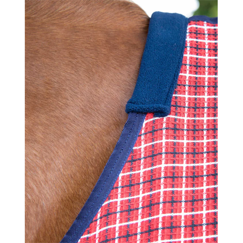 Vaflová deka Premier Equine 3D - červeno-bílá, vel. 125 cm Deka vaflová Premier, červeno-bílá, vel. 125 cm