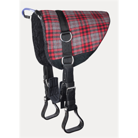 Jezdecký pad Waldhausen, šedo-červený