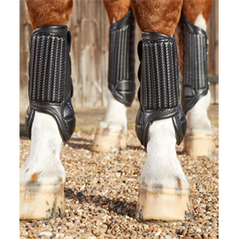 Přední krosové chrániče Premier Equine Carbon Air Flex, černé - vel. S Chrániče Premier Carbon Air Flex, černé, přední, S