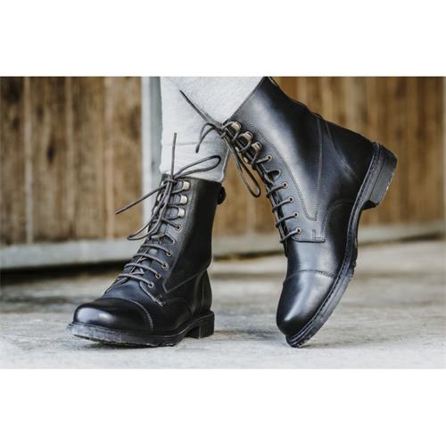 Jezdecká perka Equitheme Dandy, černá - vel. 44 Perka jezdecká kožená Equitheme, černá, 44