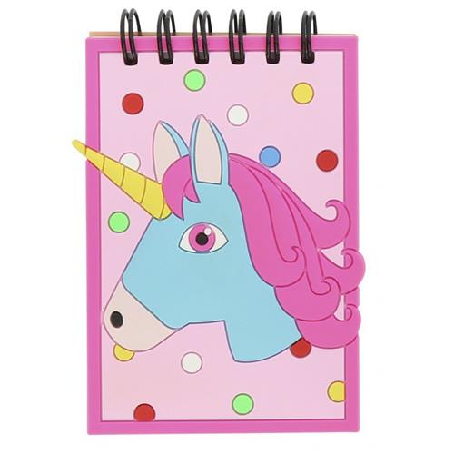 Malý dětský blok Equitheme Unicorn - růžový Blok dětský jednorožec růžový
