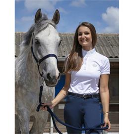 Závodní jezdecké triko Equitheme Couronne, bílé