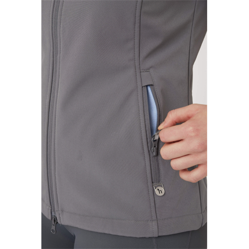 Dámská jezdecká vesta Horze Trisha, šedá - vel. 40 Vesta dámská Horze Trisha softshell, šedá, 40