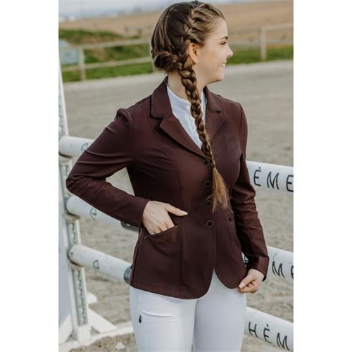 Dámské  jezdecké sako Equitheme Oliva, vínové - vel. 40 Sako dámské Equitheme Oliva, vínové, 40